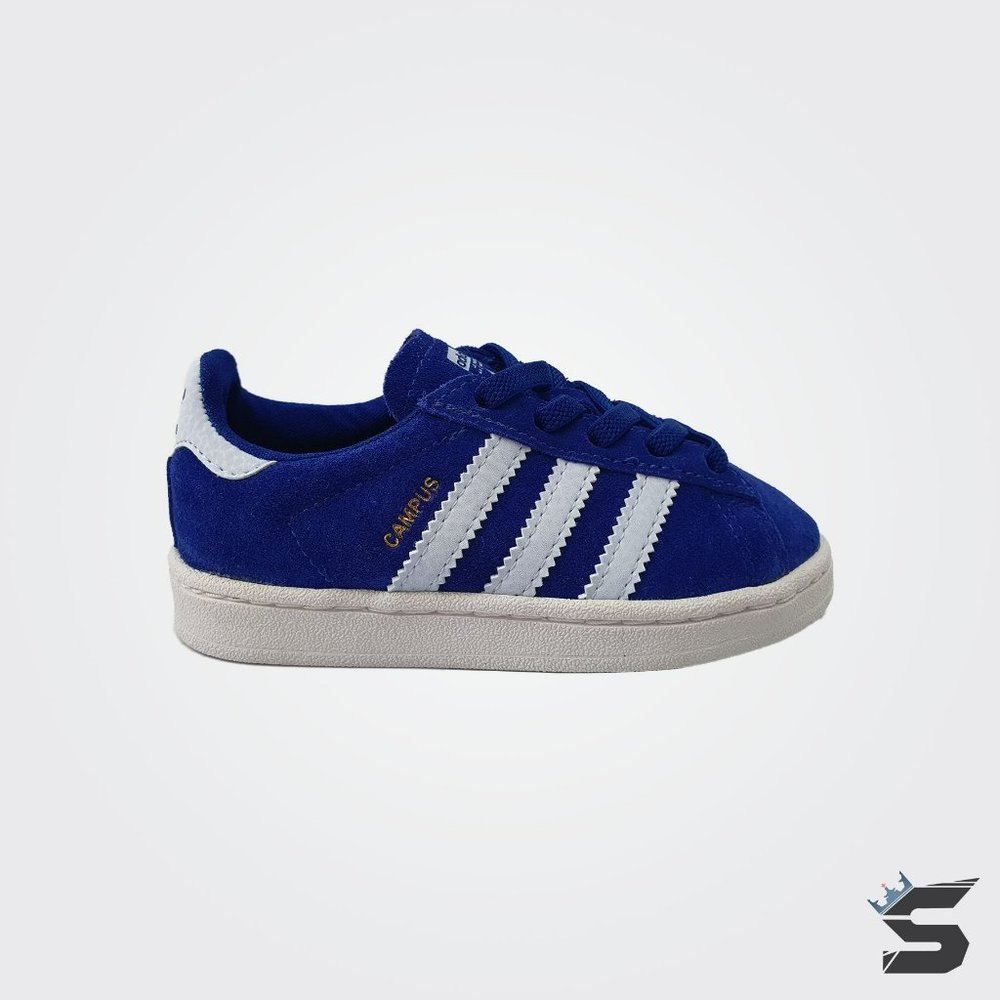 ADIDAS Originals Campus EL I [Blue/White] Toddler Suede Sneakers Size 5K US